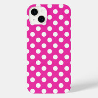 Pois blancs sur fuchsia