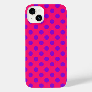 Pois violets sur cerise