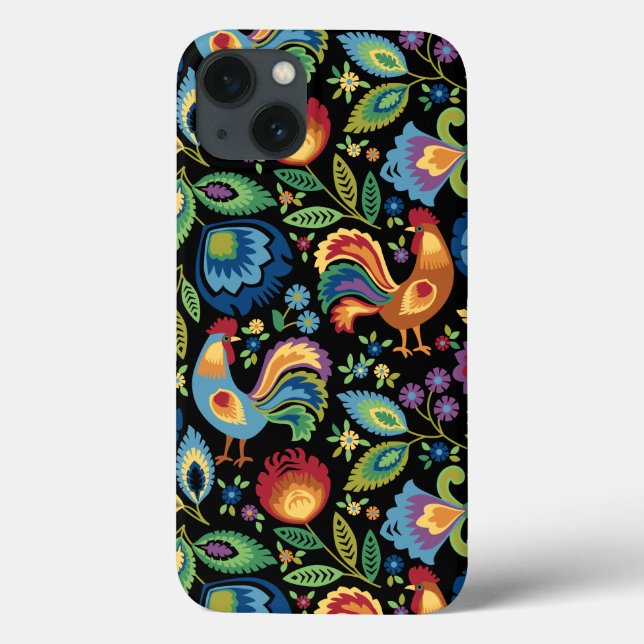 Coque iphone polonais Folk Roosters (Verso)