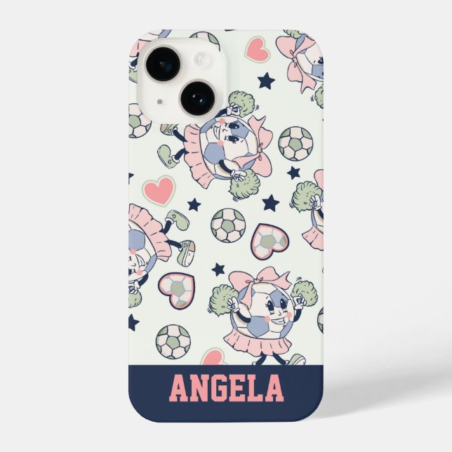 Coque iPhone Pom-pom girl Football Personnalisé (Verso)