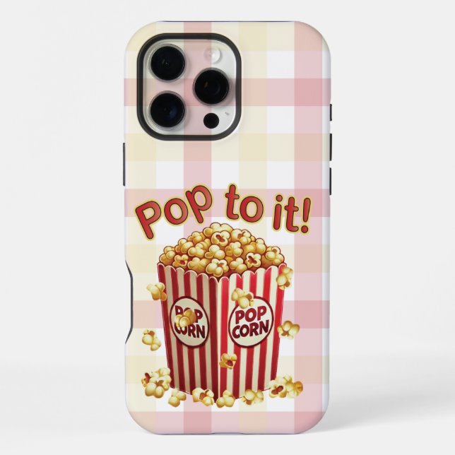 Coque iPhone Poppin' avec Style - "Pop to it!" (Verso)