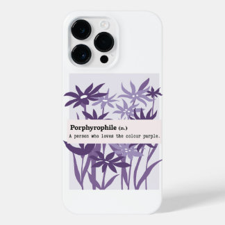 COQUE POUR POUR iPhone 14 PRO MAX PORPHYROPHILE PURPLE FLOWER NATURE