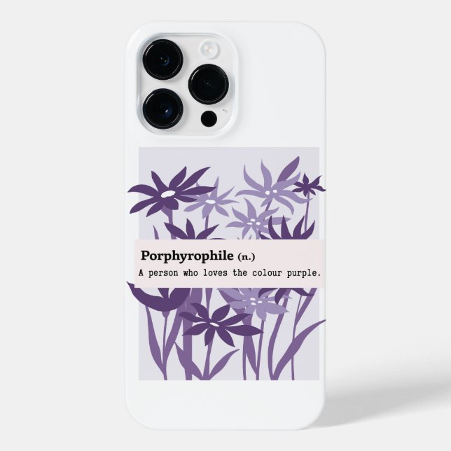 COQUE iPhone PORPHYROPHILE PURPLE FLOWER NATURE (Verso)
