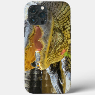 Etui iPhone 13 Pro Max Portrait d'alligator. Face à face