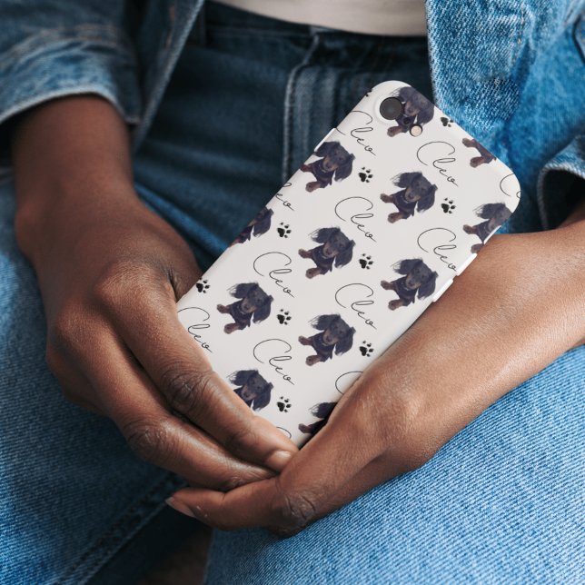 Coque iPhone Portrait personnalisé pour animaux de compagnie et (Customize this phone case with your pet! )