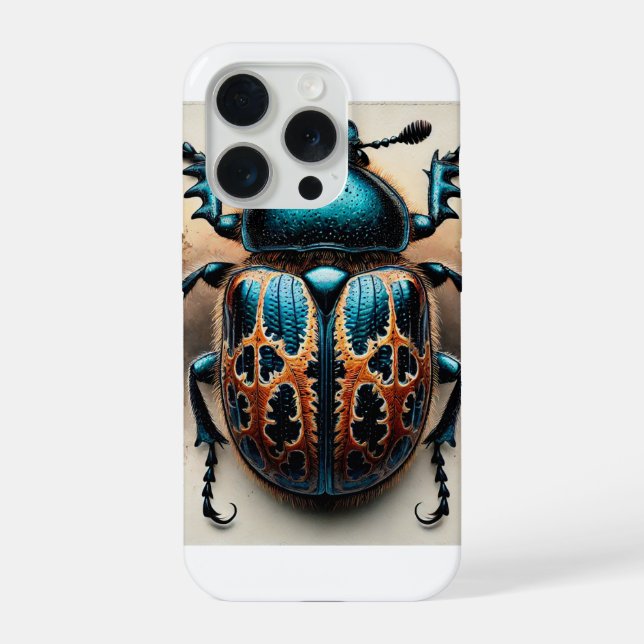 Coque iPhone Pothyne Beetle Top View 280824IREF224 - Watercolor (Verso)