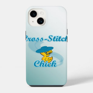 Coque Pour iPhone 14 Poulet au Point de Croix #3