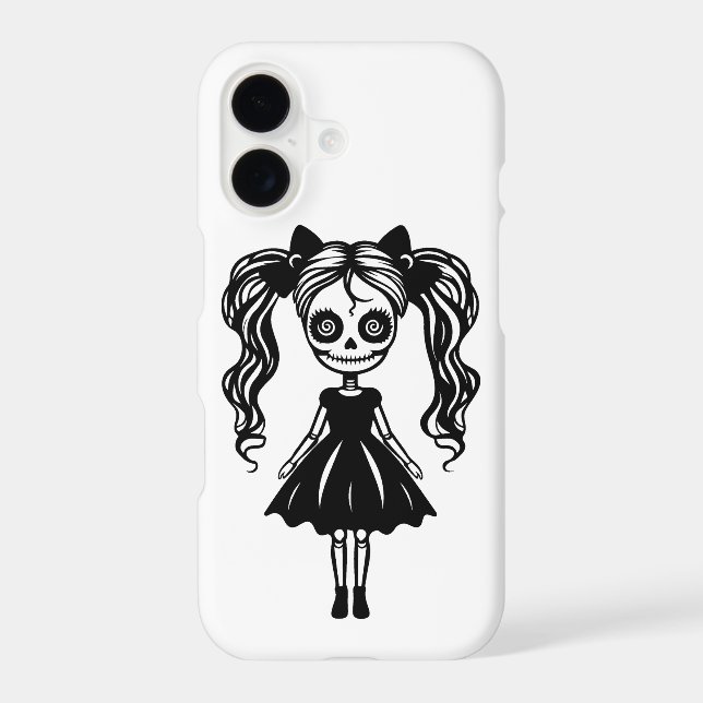 Coque iPhone Poupée éffrayante fille (Verso)