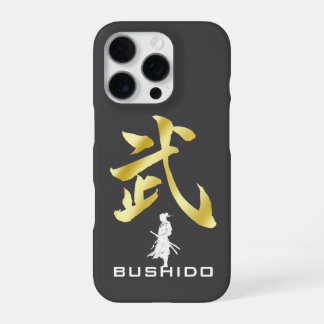 Coque iPhone 16 Pro Premium Gold BUSHIDO 武 Kanji iPhone 16 Pro Case