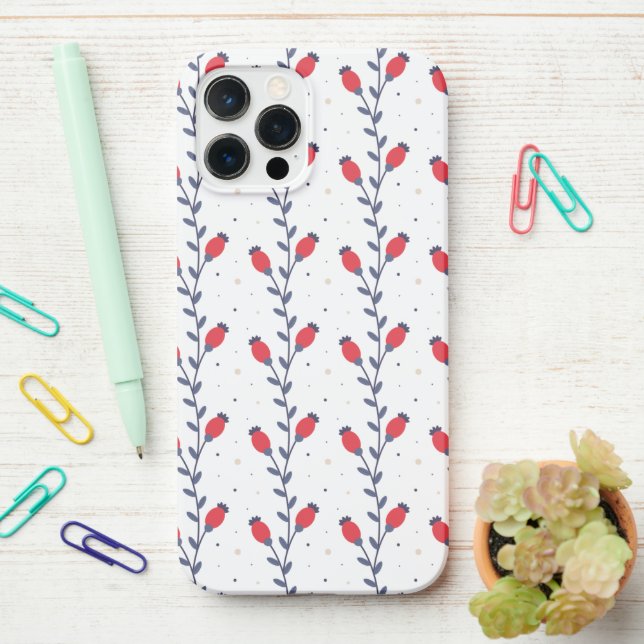 Coque iPhone Preppy Chic Elegant Motif tendance (Sur le bureau)