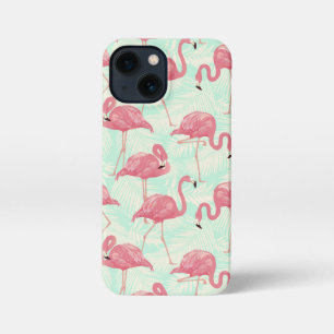 Etui iPhone 13 Mini Preppy Chic Elegant Pink Flamingo Motif