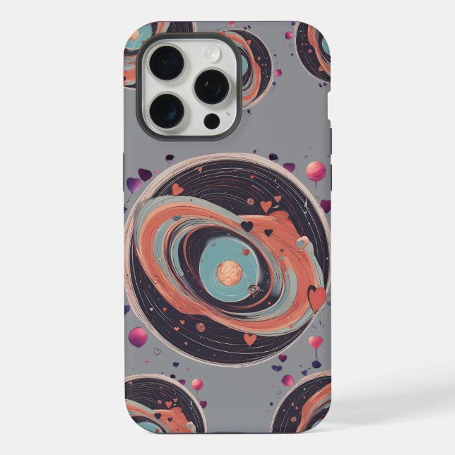 Coque iPhone 💖 🌠 "Pris dans ton orbite" (Verso)