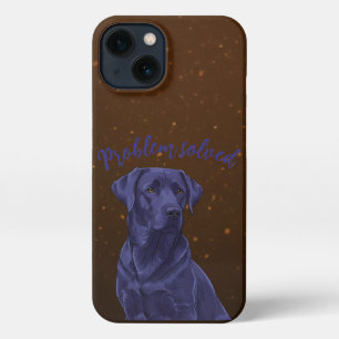 Etui iPhone 13 Problème du Labrador noir résolu Cas de la galaxie