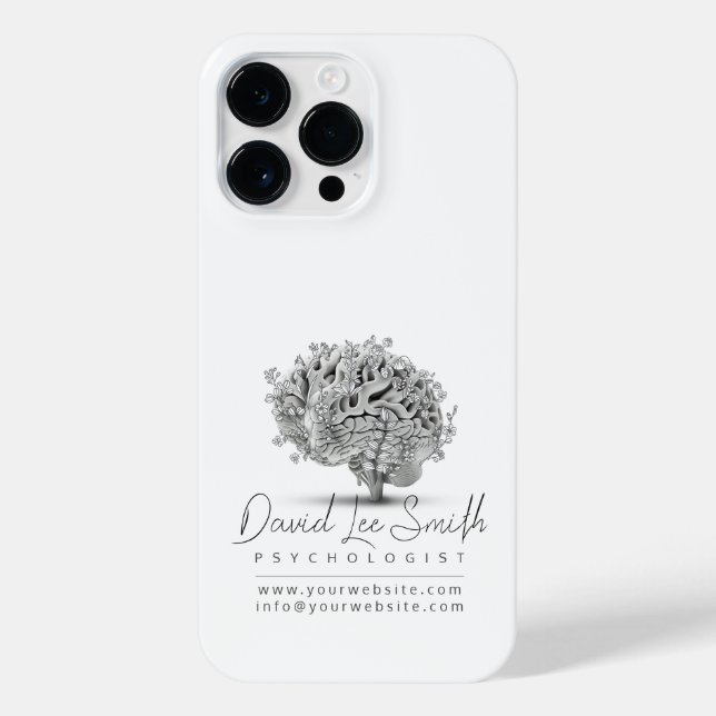 Coque iPhone Psychologue / Neurologue Minimaliste (Verso)