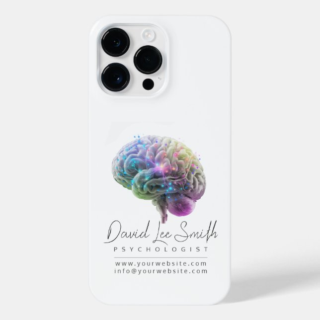 Coque iPhone Psychologue / Neurologue Minimaliste (Verso)