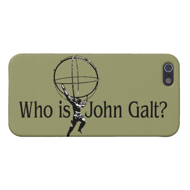 Coque iPhone Qui est John Galt ? cas iPhone5 (Dos Horizontal)