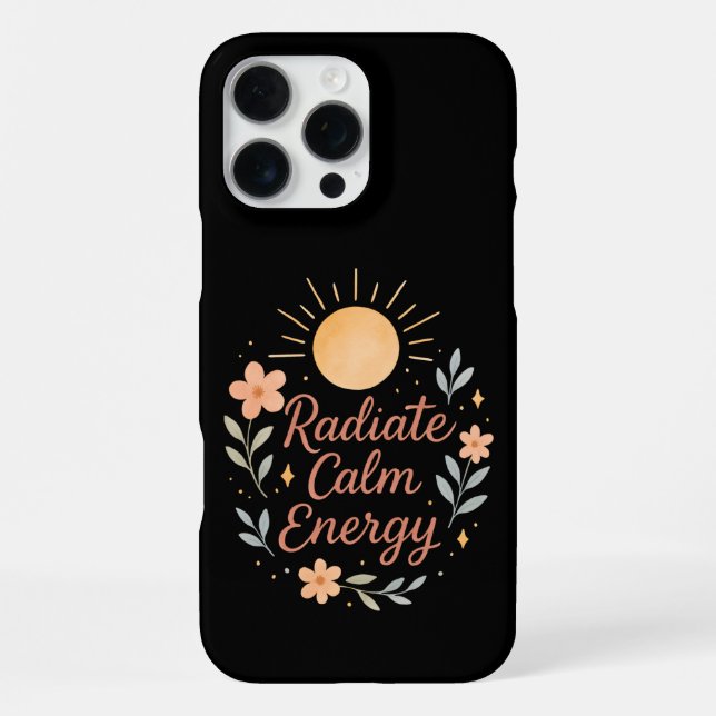 Coque iPhone Radiate Calm Energy – Pastel Watercolor  (Verso)