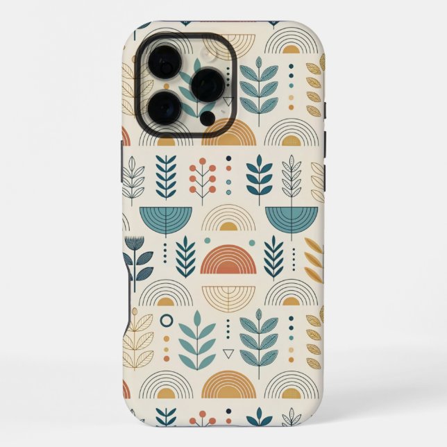 Coque iPhone Rainbow Botanical Minimalist (Verso)