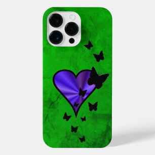 Coque Pour Pour iPhone 14 Pro Max Rainbow heart and Butterfly