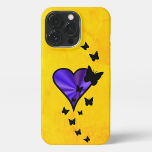 Etui iPhone 13 Pro Rainbow heart and Butterfly