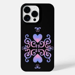 Coque Pour Pour iPhone 14 Pro Max Rainbow Heart et Lily