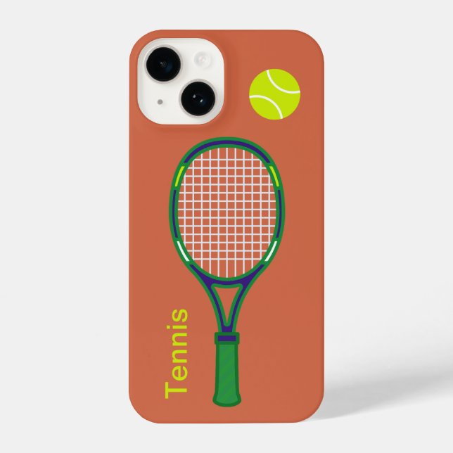 Coque iPhone Raquette et balle de tennis (Verso)