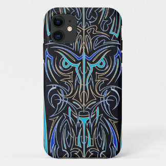Coque iphone rayé de masque de Tiki