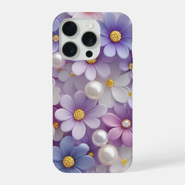 Coque iPhone Rayonnement Floral Baigné de Soleil (Verso)
