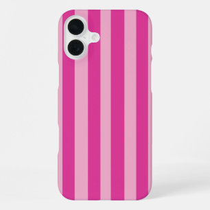 Coque iPhone 16 Plus Rayures roses 