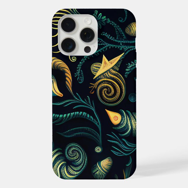 Coque iPhone Récifs Dorés (Verso)