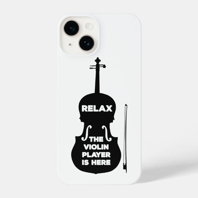 Coque iPhone Relax Le joueur de violon est ici (Verso)