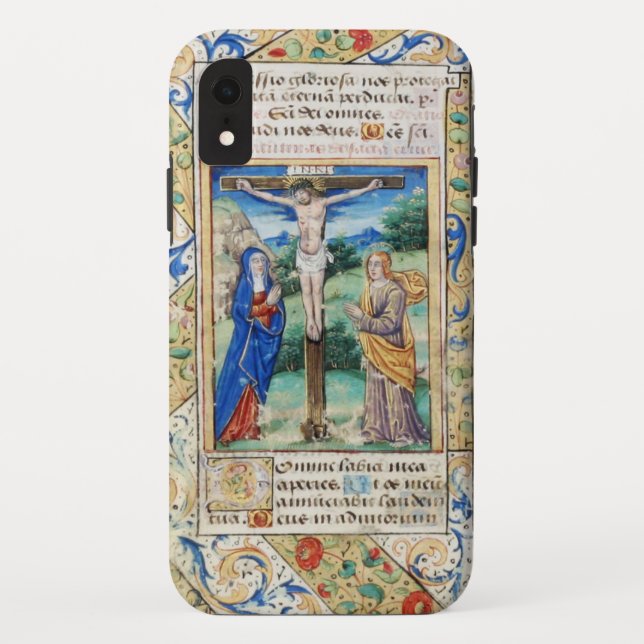 coque iphone religieux de manuscrit de bible (Dos)