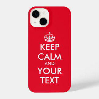 Coque Pour iPhone 14 Restez calme et continuez sur l'iPhone 14 Coque pe