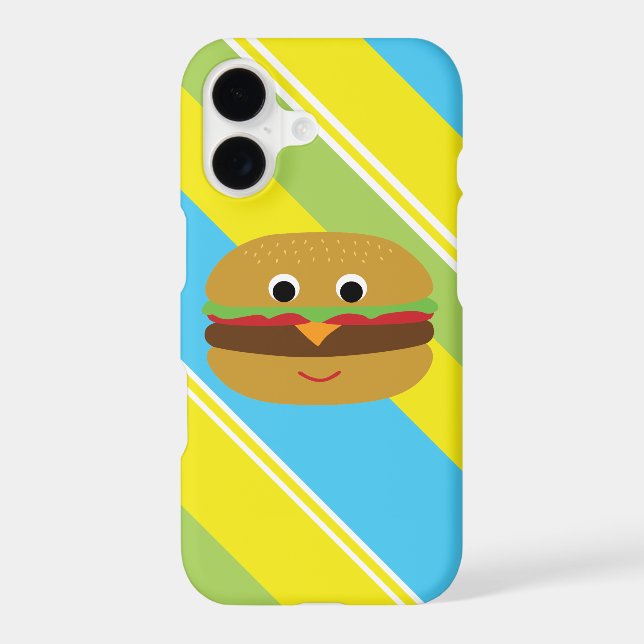 Coque iphone rétro Cheeseburger (Verso)