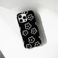 Retro Chic noir & blanc motif floral Whimsical