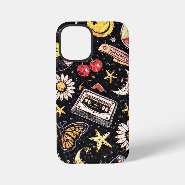 Coque iPhone Retro Grunge Sunshine Bliss (Verso)