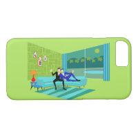 coque iphone rétro-romantique de couple gay