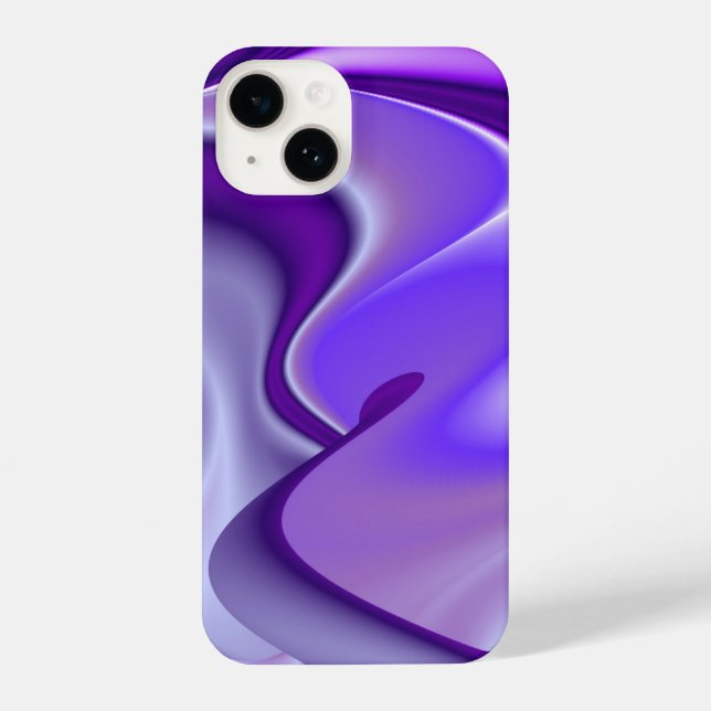 Coque iPhone Rêves arc-en-ciel à fleurs violettes (Verso)