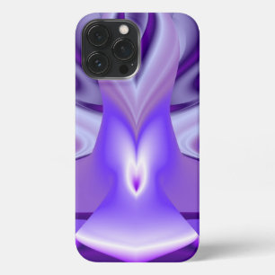 Etui iPhone 13 Pro Max Rêves arc-en-ciel à fleurs violettes