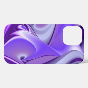Etui iPhone 13 Pro Max Rêves arc-en-ciel à fleurs violettes