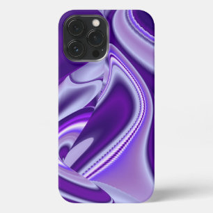 Etui iPhone 13 Pro Max Rêves arc-en-ciel à fleurs violettes