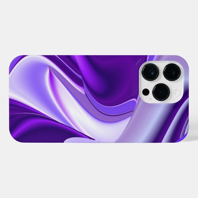 Coque iPhone Rêves arc-en-ciel à fleurs violettes (Verso Horizontal)