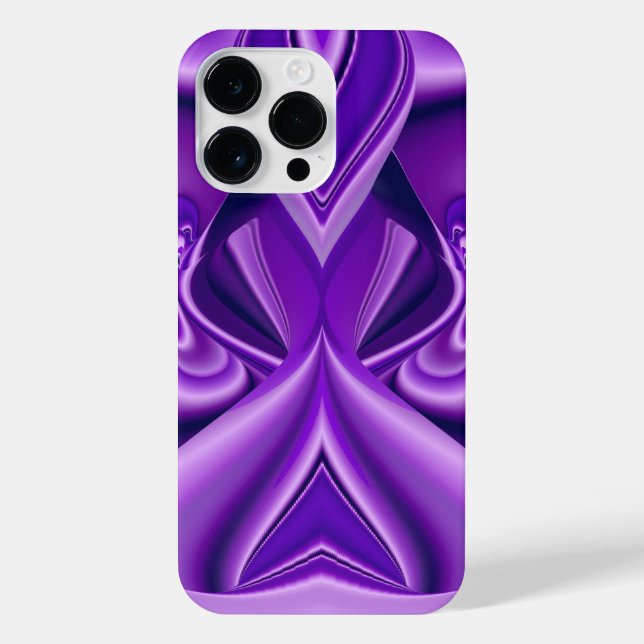 Coque iPhone Rêves arc-en-ciel à fleurs violettes (Verso)