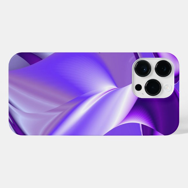 Coque iPhone Rêves arc-en-ciel à fleurs violettes (Verso Horizontal)