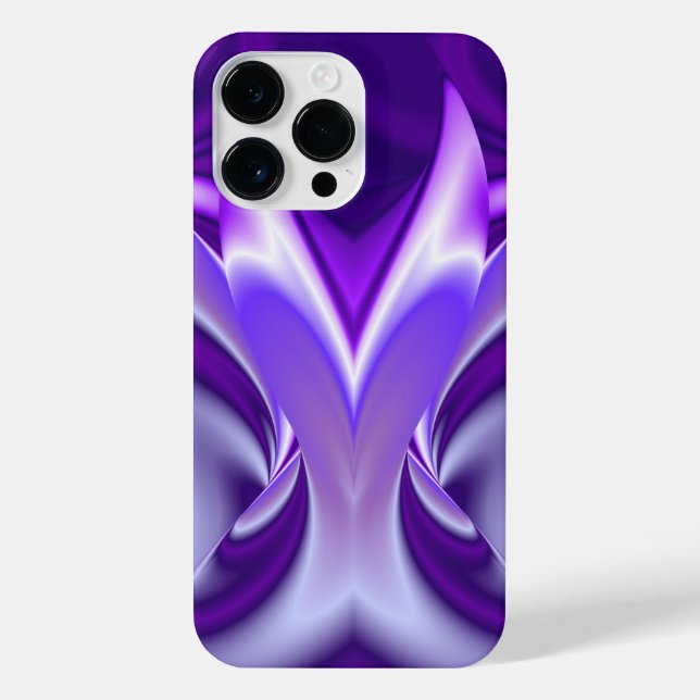 Coque iPhone Rêves arc-en-ciel à fleurs violettes (Verso)