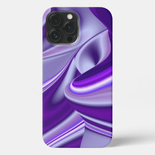 Etui iPhone 13 Pro Max Rêves arc-en-ciel à fleurs violettes