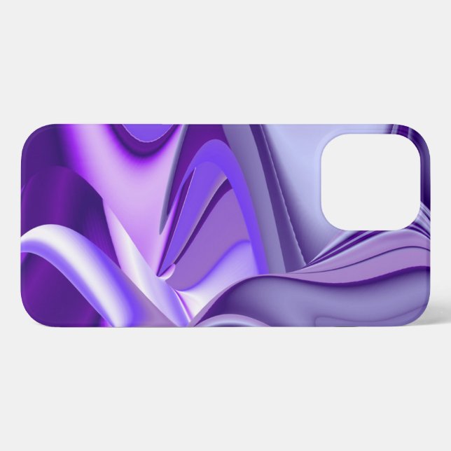 Coque iPhone Rêves arc-en-ciel à fleurs violettes (Verso Horizontal)