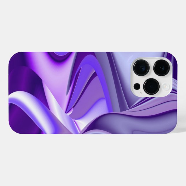 Coque iPhone Rêves arc-en-ciel à fleurs violettes (Verso Horizontal)