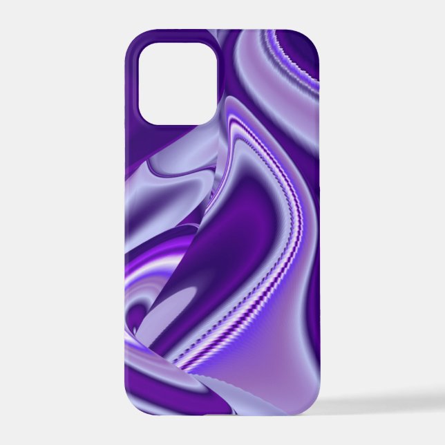 Coque iPhone Rêves arc-en-ciel à fleurs violettes (Verso)