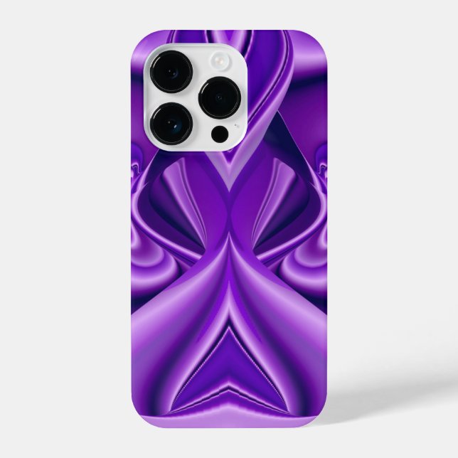 Coque iPhone Rêves arc-en-ciel à fleurs violettes (Verso)